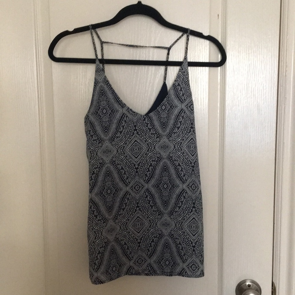 Patterned V Neck Tank